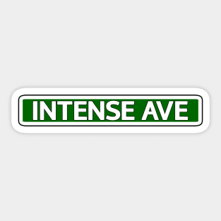 Intense Ave Street Sign Sticker